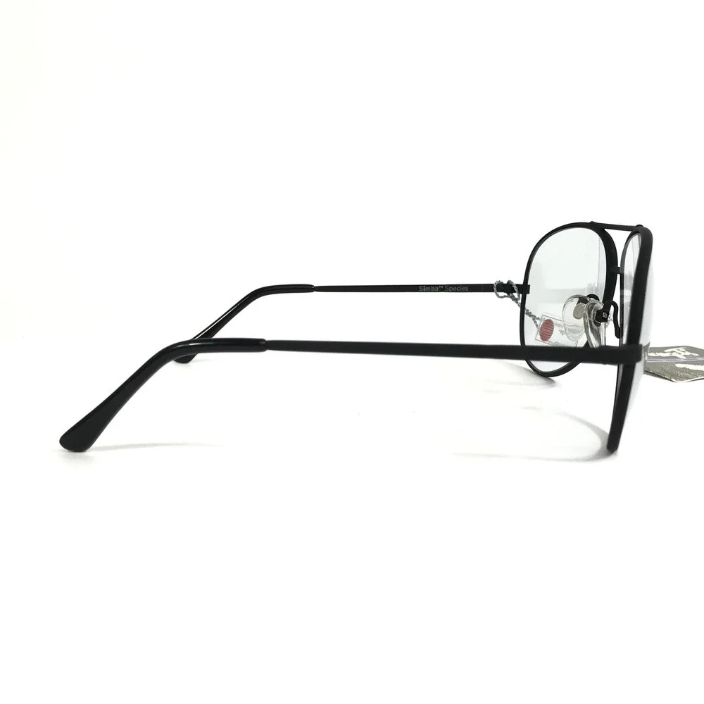 Vintage Serengeti Sunglasses Mens Matte Black Simba Species w/ Gray Photochromic